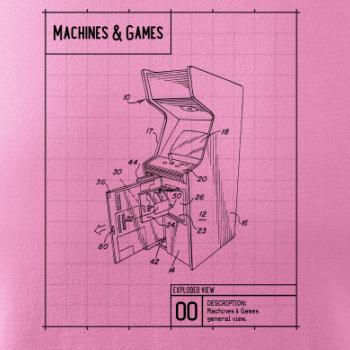 Nákres herní automat otevřený