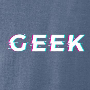 Geek nápis rozmazaný