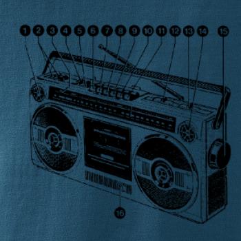 Nákres starý magnetofon