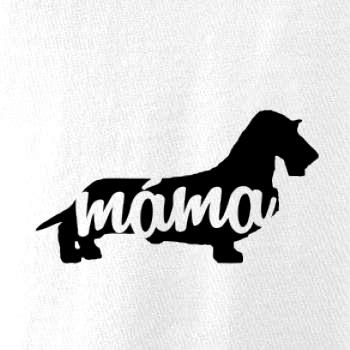 Jezevčík dlouhosrstý máma obrys