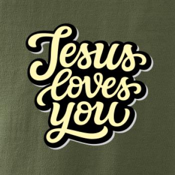 Jesus loves you - psací písmo