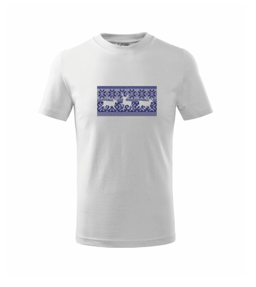 Jelen ve vánočním vzoru