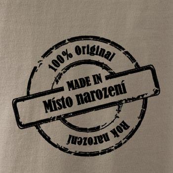 Etiketa - Original - město a rok narození