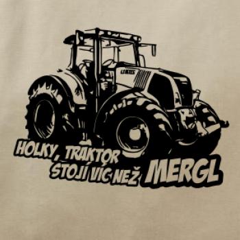 Holky, traktor stojí víc než mergl