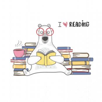 I love reading medvěd I love reading medvěd