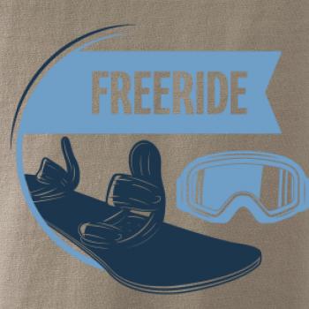 Freeride snowboard kruh