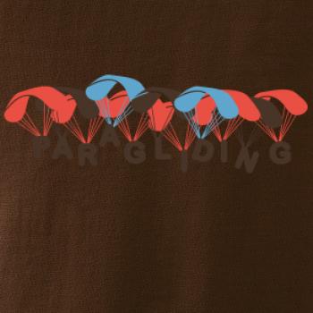 paragliding nápis s padáky