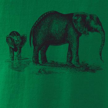 Slonice a slůně kreslené