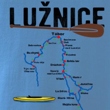 Mapa řeky Lužnice