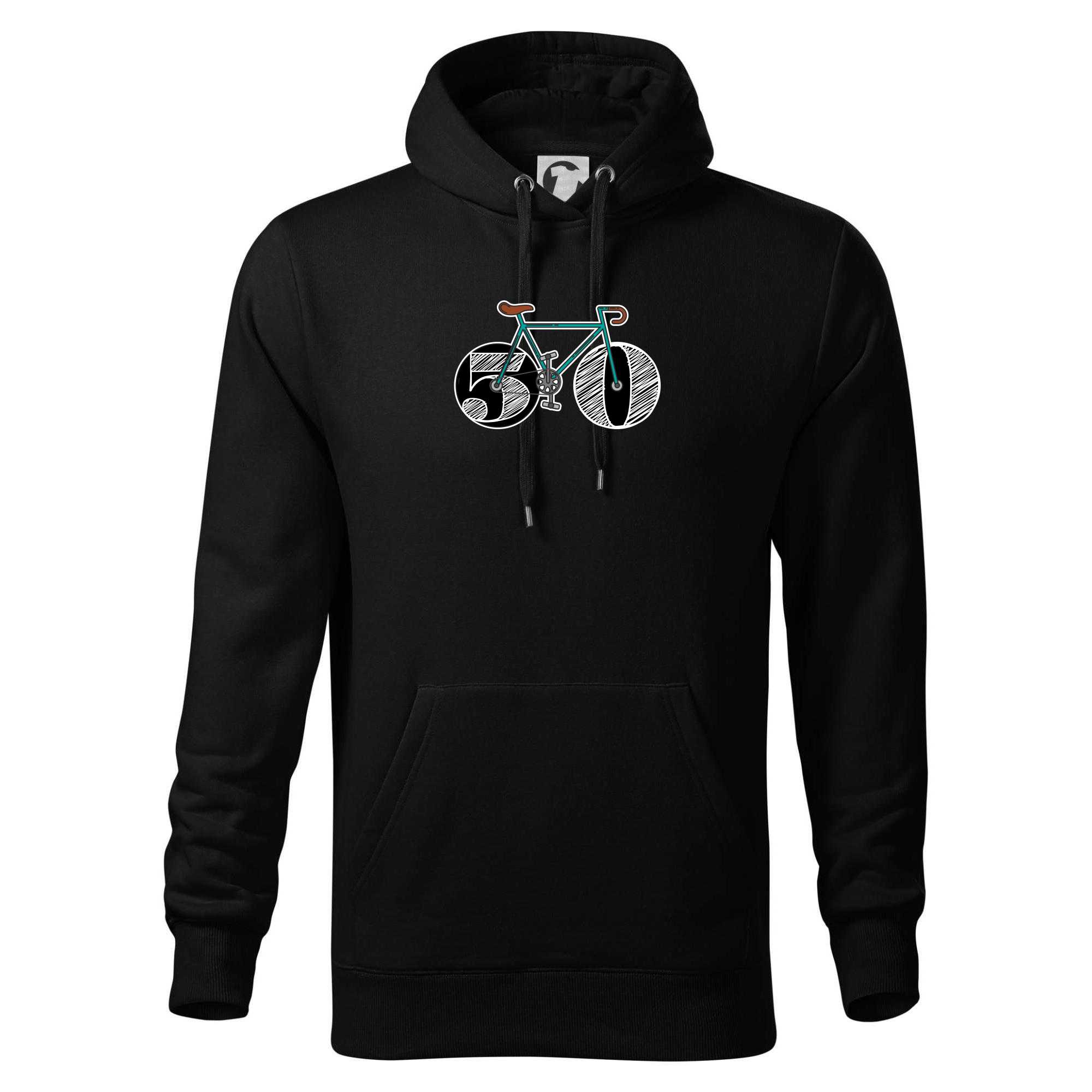 Narozeniny 50 let na kole - Mikina pánská Cape s kapucí - 4XL ( Černá )