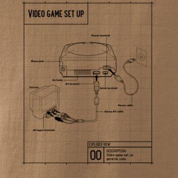 Nákres TV video hra kulatá