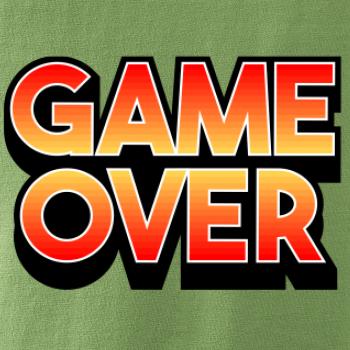 Game over - nápis barevný