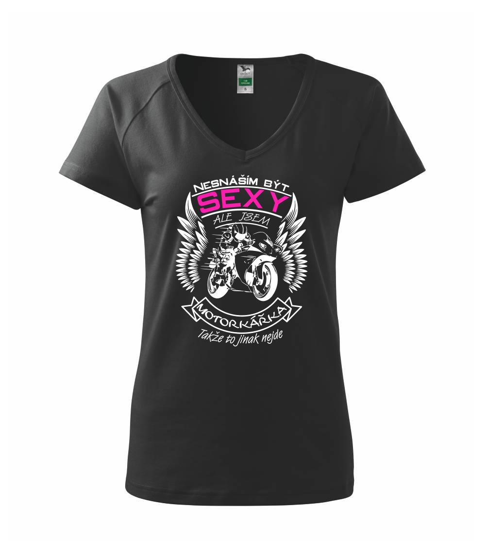 Nesnáším být sexy - motorkář, motorkářka (motorka) Nesnáším být sexy - motorkář, motorkářka (motorka)