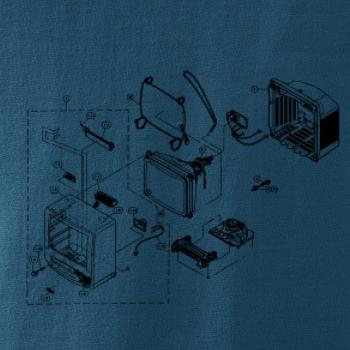 Nákres stará CRT televize