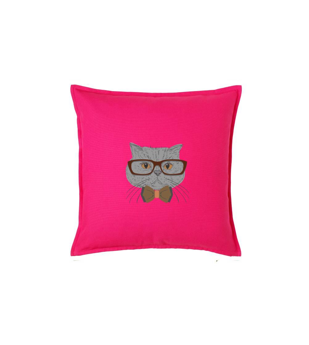 Hipster britská modrá - Polštář 50x50