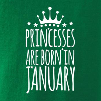 Princesses are born in January