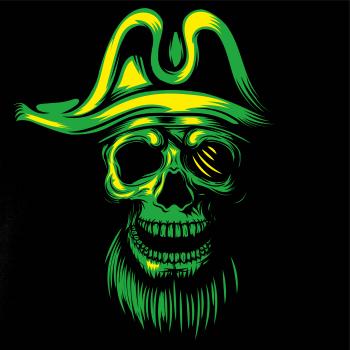 Green Pirate skull