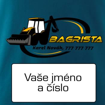 Bagrista v kruhu - vlastní nápis Bagrista v kruhu - vlastní nápis