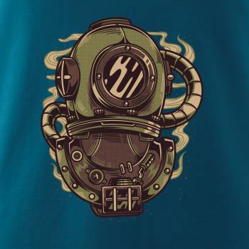 Starý potapěčský skafandr