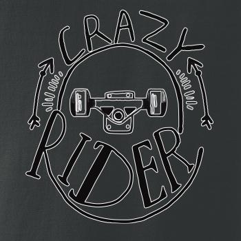 Crazy skateboard rider