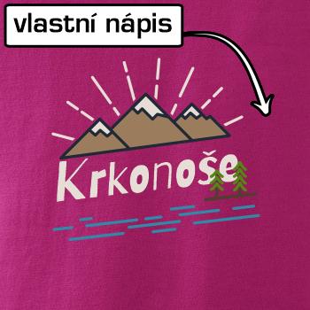 Kreslené hory - vlastní nápis
