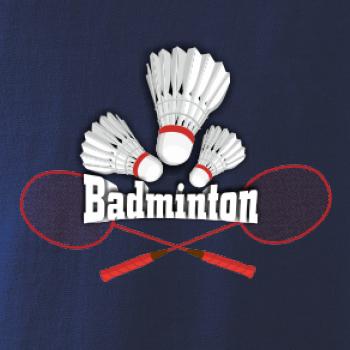 Badminton - nápis s košíky