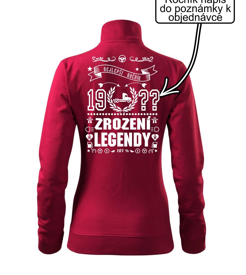 Zrození legendy - pro kamioňáka - Mikina dámská Viva bez kapuce