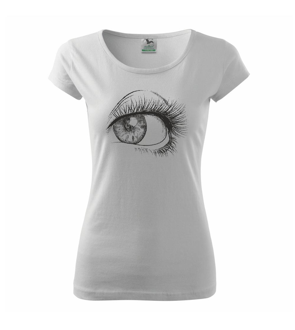 Obří oko černobílé - Pure dámské triko
