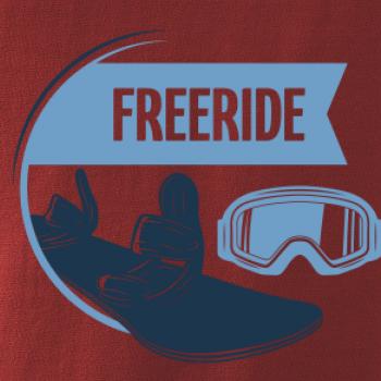 Freeride snowboard kruh