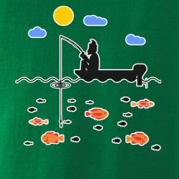 Rybář který má smůlu na loďce