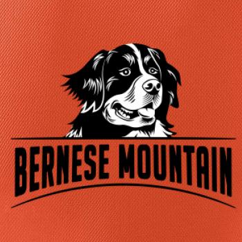 Bernese mountain - hlava a nápis