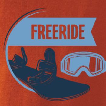 Freeride snowboard kruh