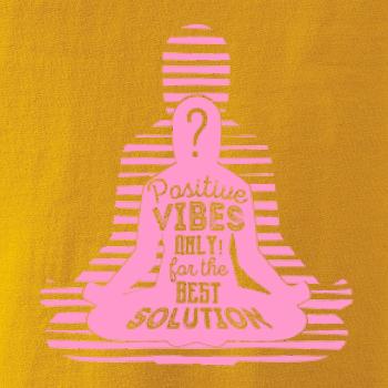 Joga - positive vibes only růžová