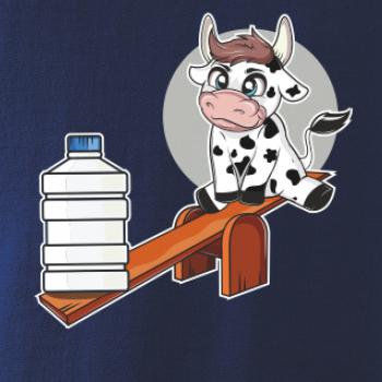 Kravka na houpačce