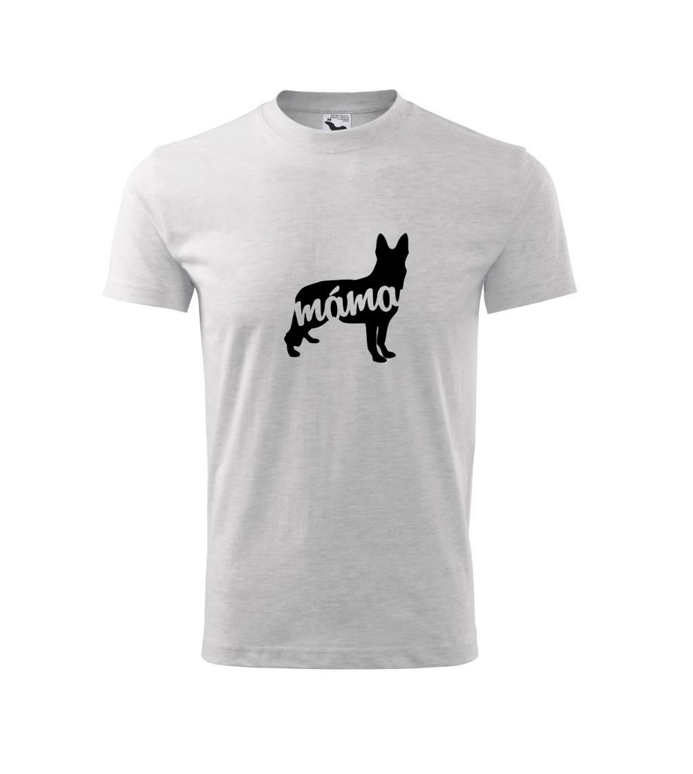 Německý ovčák máma obrys