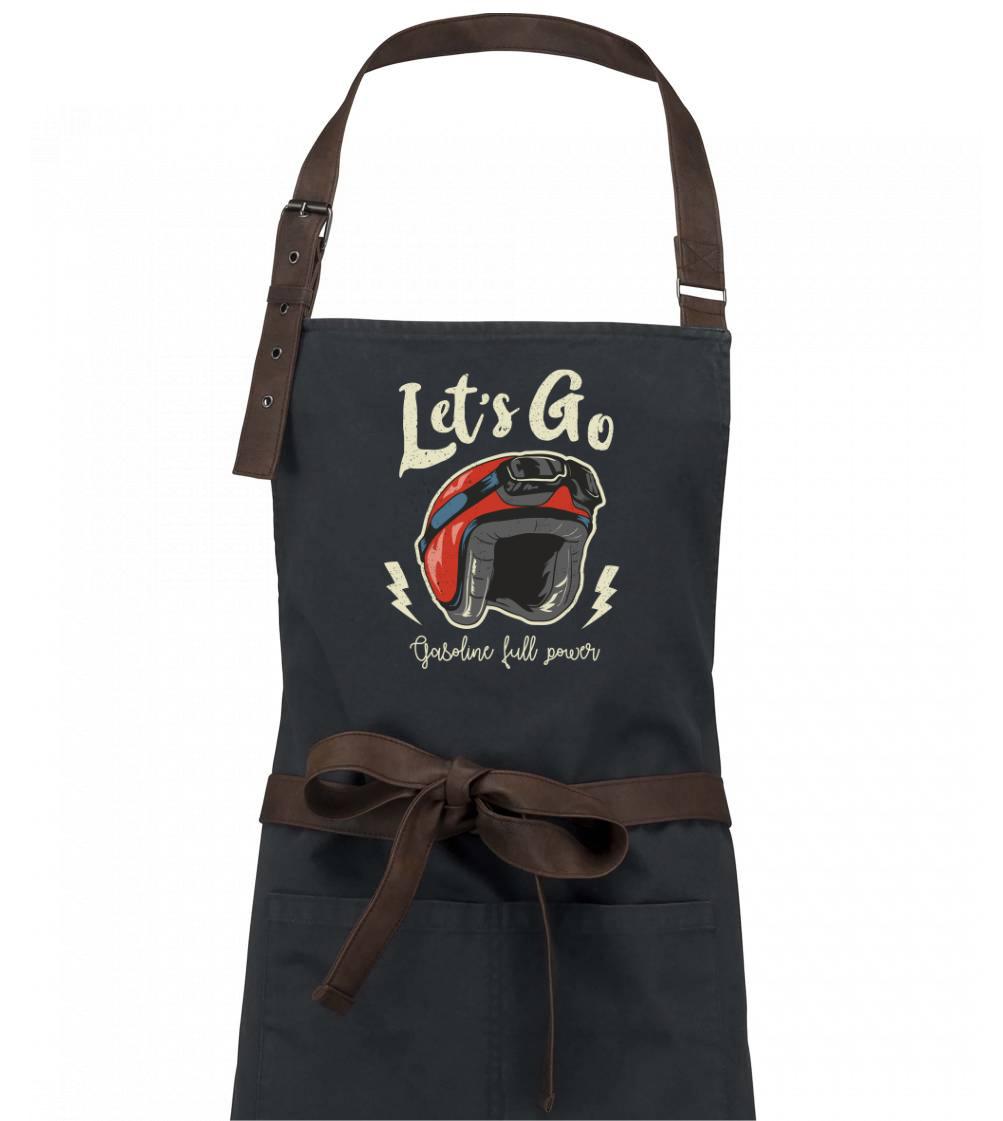 Lets go gasoline power - Zástěra Vintage