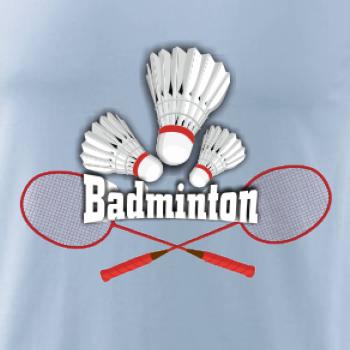 Badminton - nápis s košíky