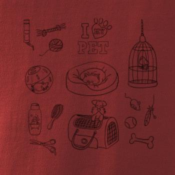 I love my pet - kreslený obrázek