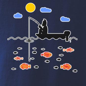 Rybář který má smůlu na loďce