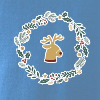 Vánoční věnec se sobem