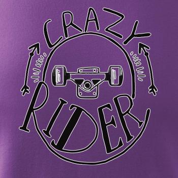 Crazy skateboard rider