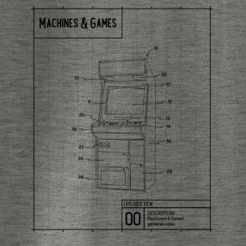 Nákres herní automat zepředu