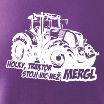 Holky, traktor stojí víc než mergl