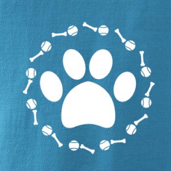 Tlapka míč kost pes