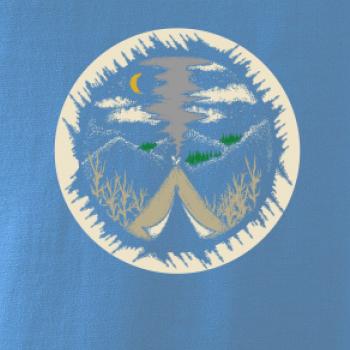 Indiánské teepee v kruhu