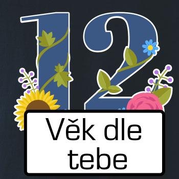 Květinové číslo kreslené - vlastní věk