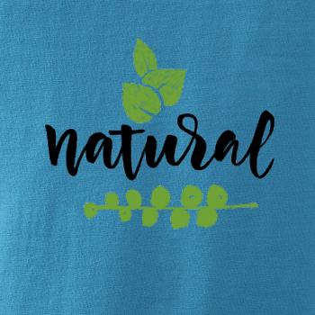 Natural - nápis v listech