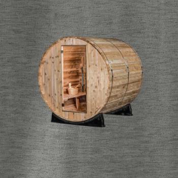 Venkovní sauna z boku