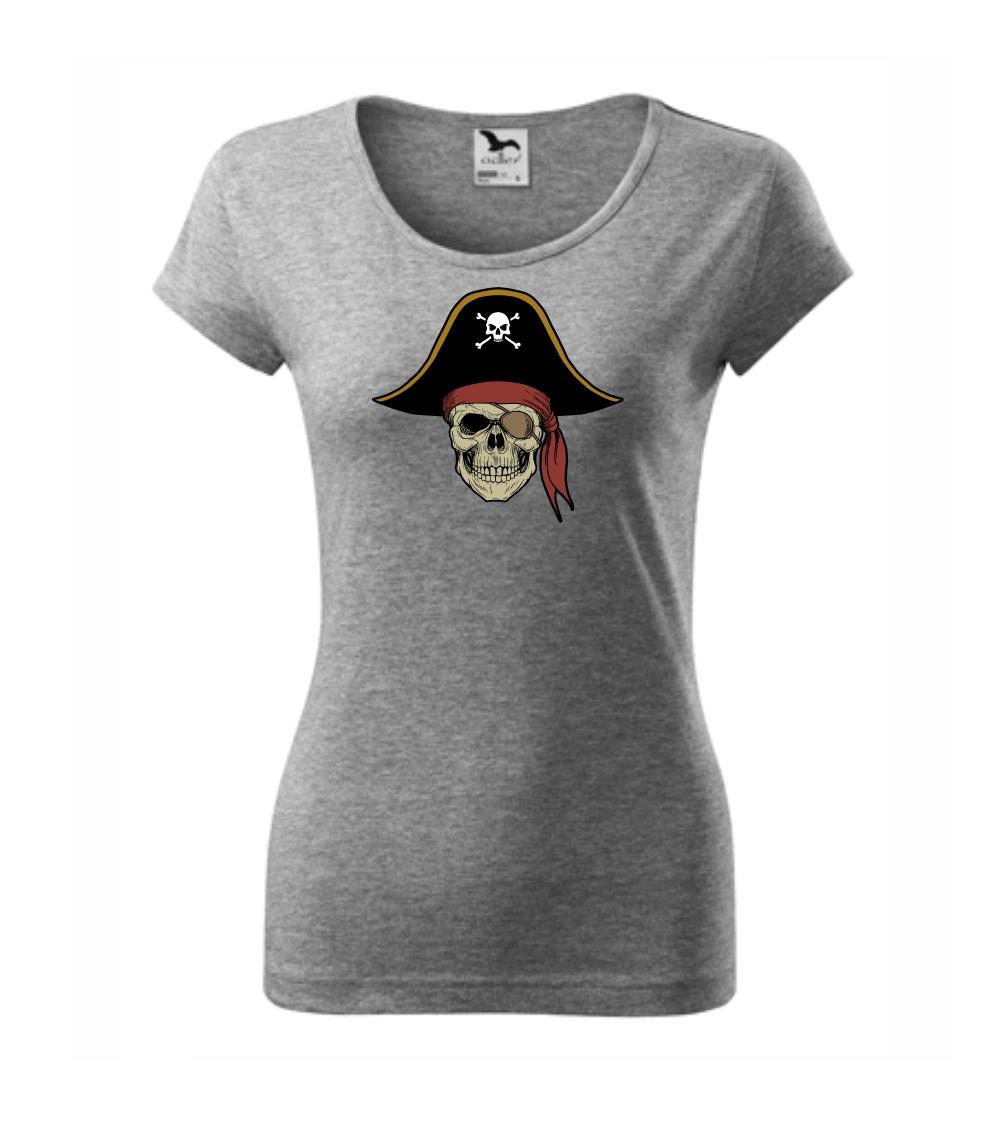 Pirátská lebka s kloboukem