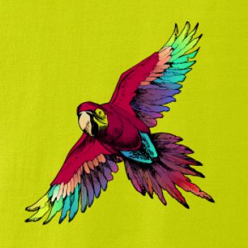 Papoušek kreslený letící